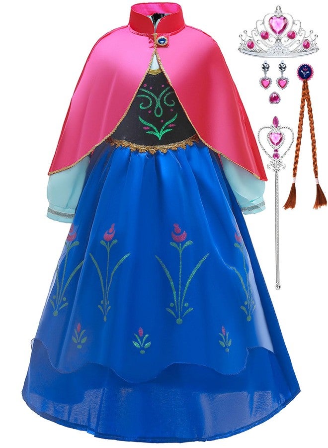 Luzlen Little Girls Princess Dress Halloween Cosplay Costume Kids Birthday Outfits Princess Fancy Dress, 3-4 Years(Label 110) - Image 1